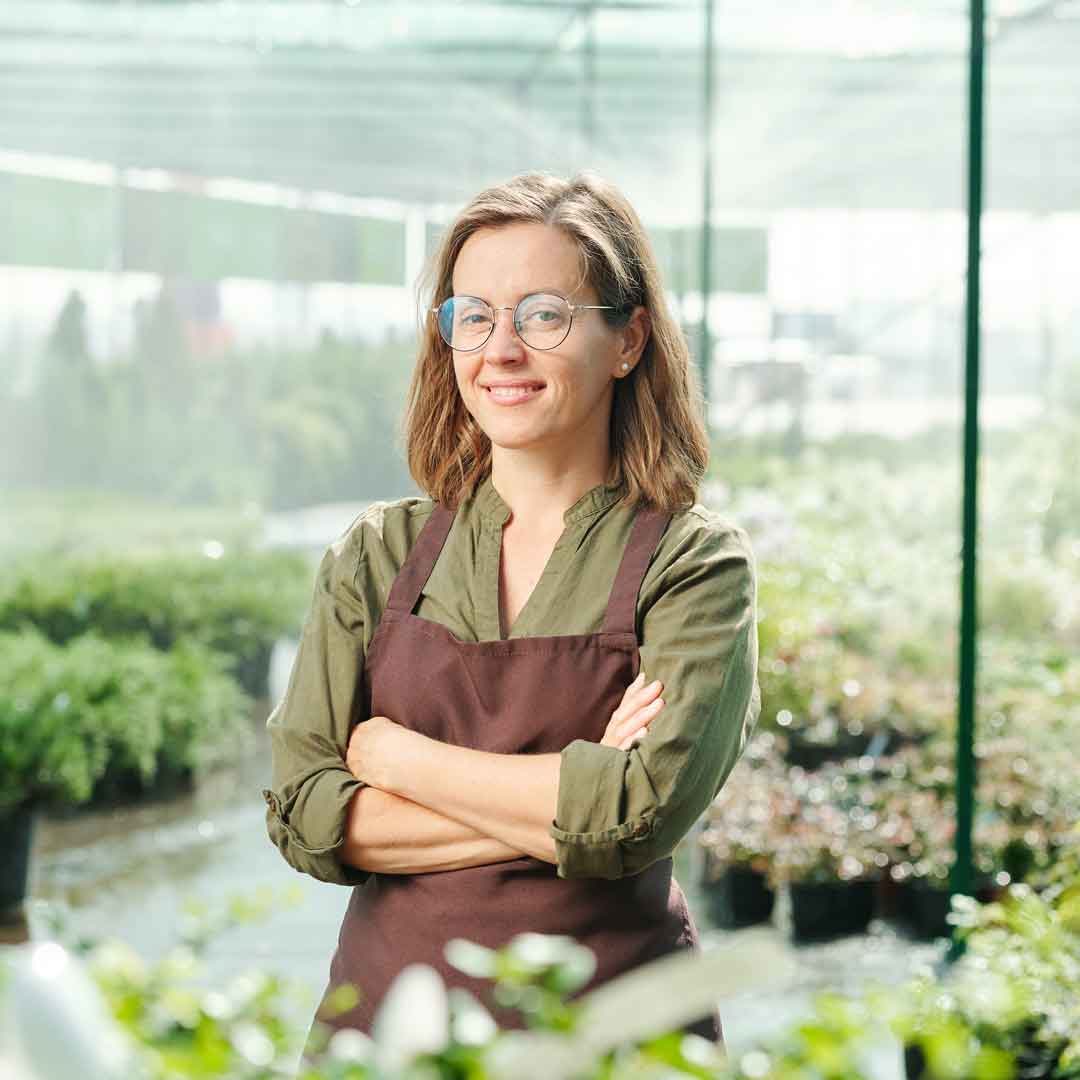 Aussie greenhouse garden small business owner