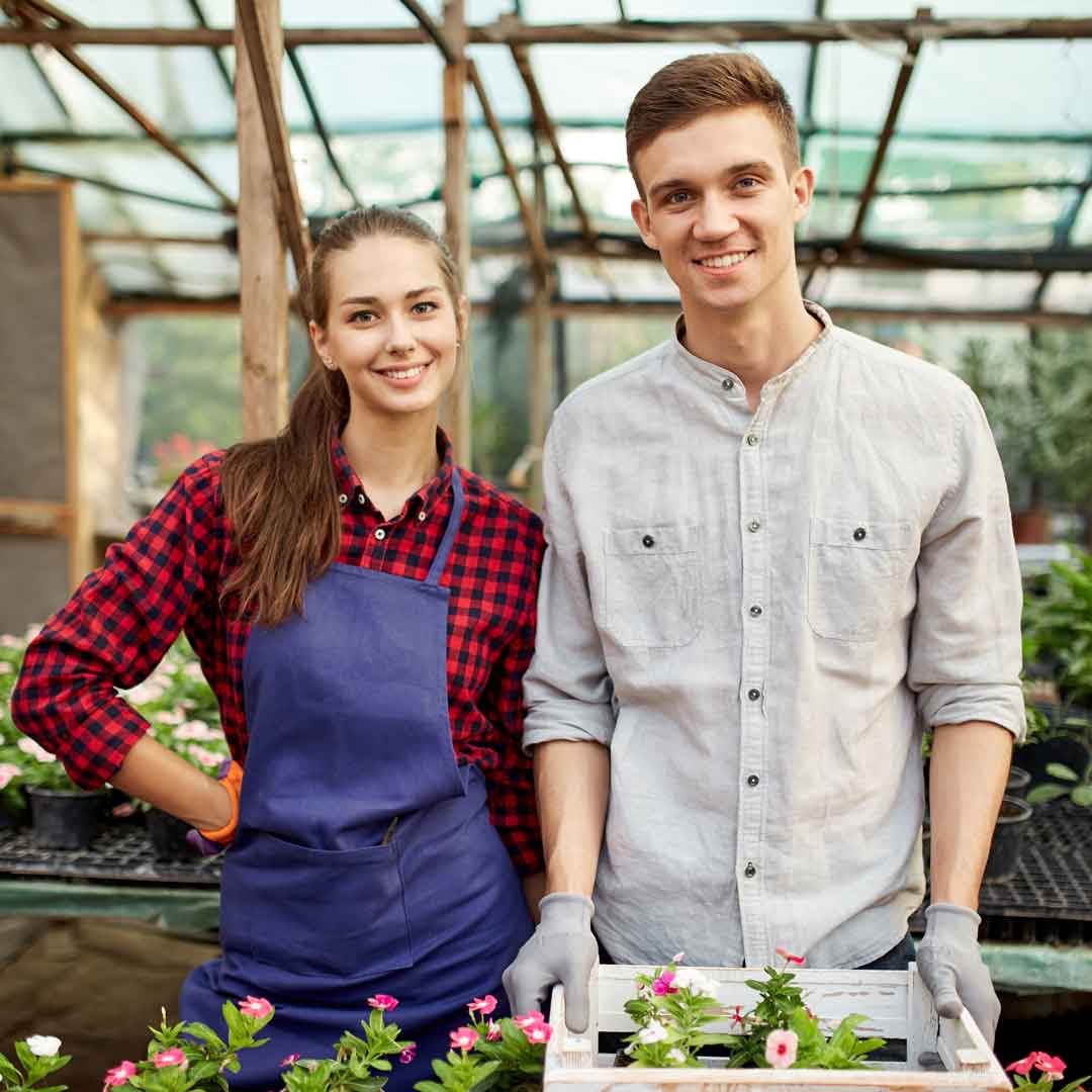 An Aussie gardening couple